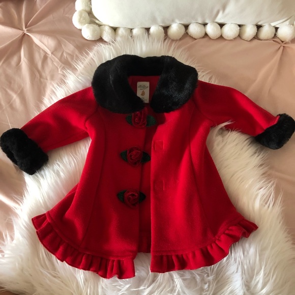 baby red fur coat